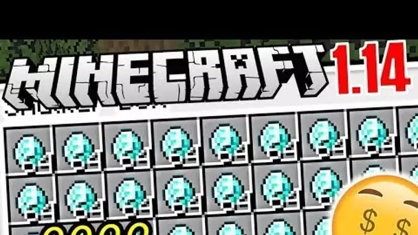 CE GLITCH MINECRAFT 1.14 DONNE DES DIAMANTS A l&#039;INFINI SANS TRICHER !