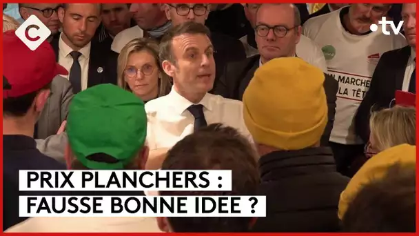 Agriculteurs : Macron veut des prix planchers - L’Édito - C à vous - 26/02/2024