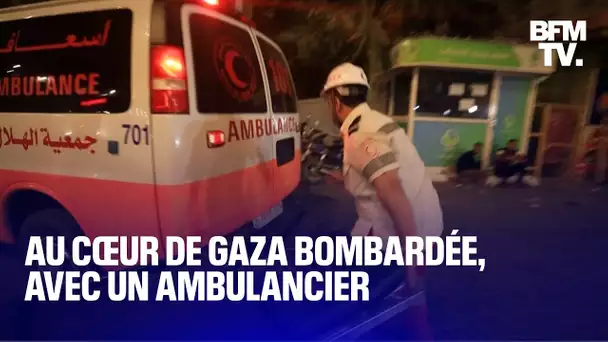 Une nuit au cœur de Gaza bombardée, avec un ambulancier