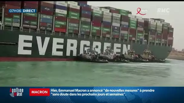 Canal de Suez bloqué par un porte-conteneurs: le coût du blocage est vertigineux