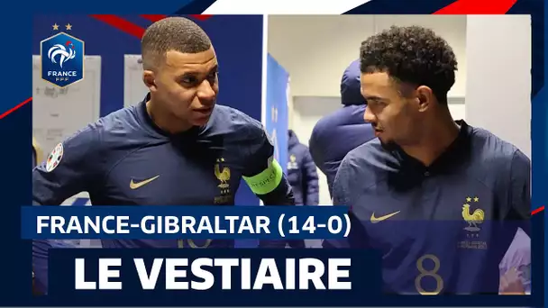 Dans le vestiaire des Bleus pour France-Gibraltar (14-0)