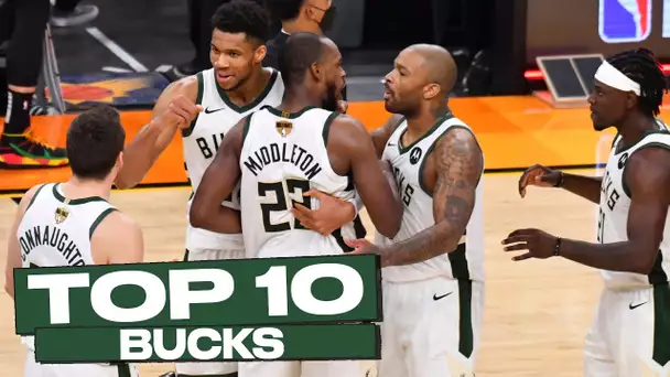 Top 10 Milwaukee Bucks Postseason Plays!🦌🏆