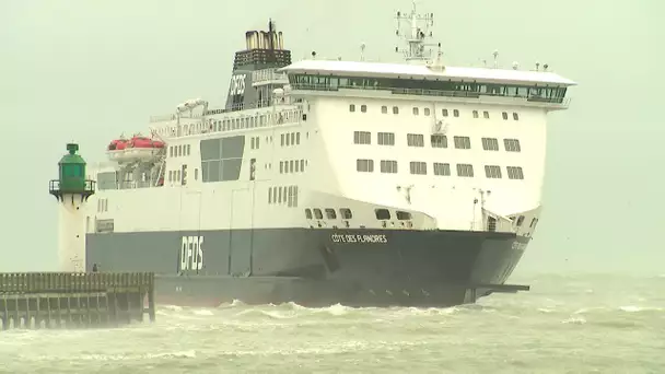 Tempête Ciara : les ports de Calais et Douvres fermés, aucun ferry en mer