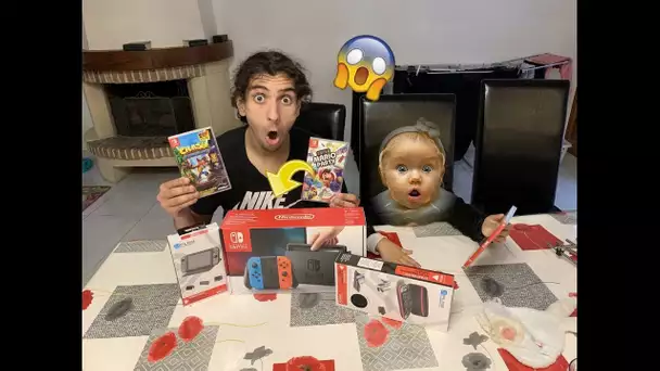 MA PETITE SOEUR DÉBALLE SA NINTENDO SWITCH !