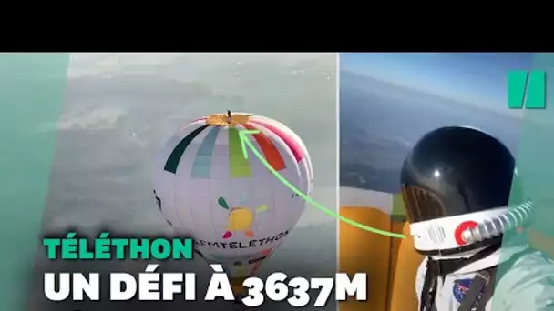 Pour le Téléthon, il relève un défi fou sur une montgolfière à 4000 mètres d'altitude