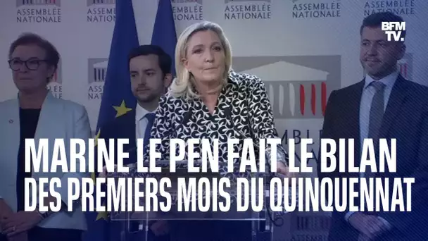 Premiers mois du quinquennat: la conférence de presse de Marine Le Pen en intégralité