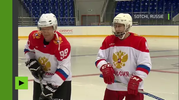Vladimir Poutine et Jean-Claude Killy sur la glace : entrainement présidentiel à Sotchi
