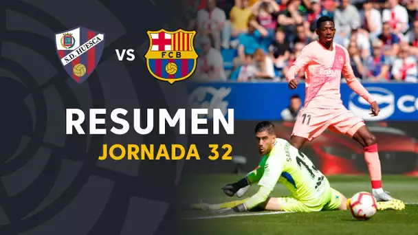 Resumen de SD Huesca vs FC Barcelona (0-0)