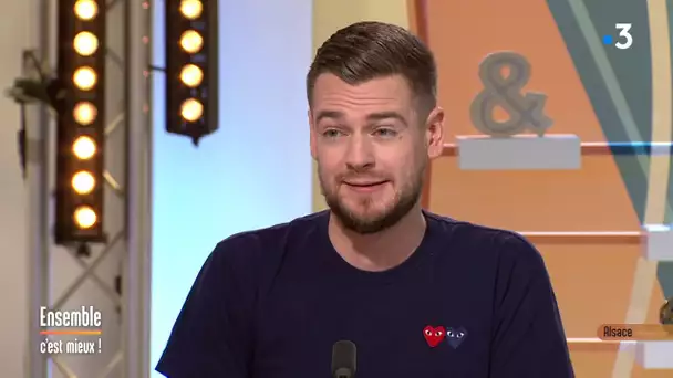 Jeremstar était l'invité de France 3 Alsace dans Ensemble c'est mieux.