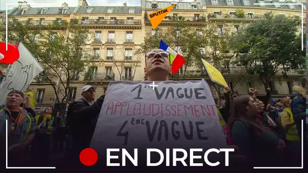 🔴 Une manifestation se tient à Paris contre le pass sanitaire et les prix élevés des carburants