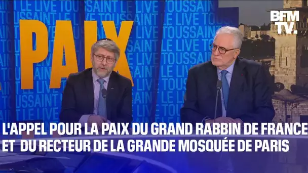 Israël: l'appel pour la paix du grand rabbin de France et du recteur de la Grande mosquée de Paris