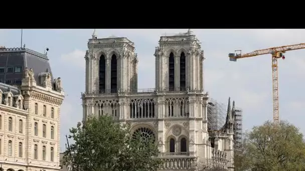 Un an après l'incendie, la cathédrale Notre-Dame en lente convalescence dans un Paris confiné