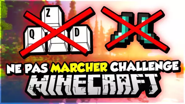 Minecraft CHALLENGE : Jouer sans MARCHER !