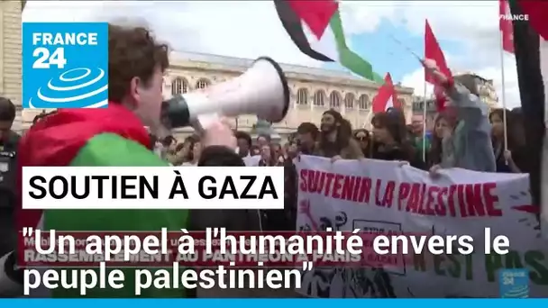 Mobilisation étudiante au Panthéon à Paris : "Un appel à l'humanité envers le peuple palestinien"