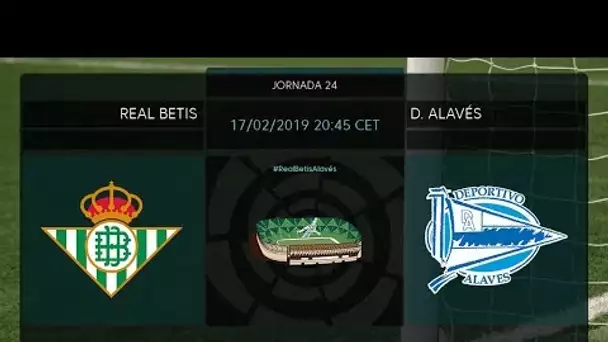 Calentamiento Real Betis vs D. Alavés