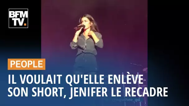 En plein concert, Jenifer recadre un spectateur qui lui crie d'enlever son short