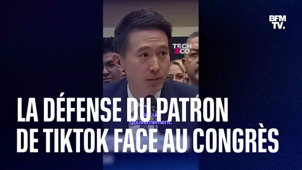 La défense du patron de TikTok face au Congrès américain