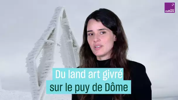 Du land art givré sur le puy de Dôme