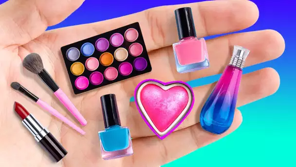 23 PRODUITS DE MAQUILLAGE MINIATURE FAITS MAISON POUR POUPÉE