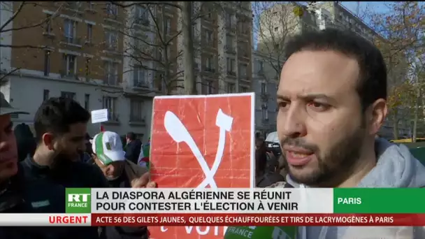 Paris : la diaspora algérienne réunie pour contester l'élection présidentielle