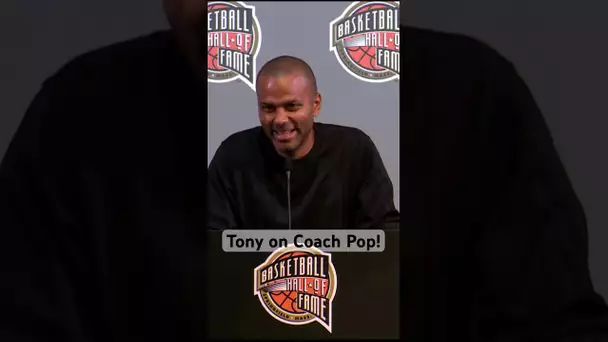 “I just can’t get rid of him” - Tony Parker on his relationship with Coach Pop! 😂 | #Shorts