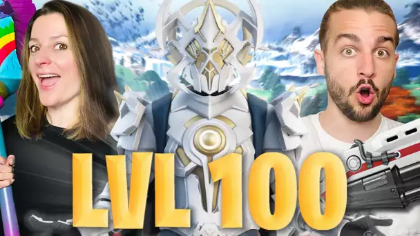 ON EST PALIER 100 ET ON DEBLOQUE LE SKIN ULTIME DU CHAPITRE 4 ! FORTNITE DUO