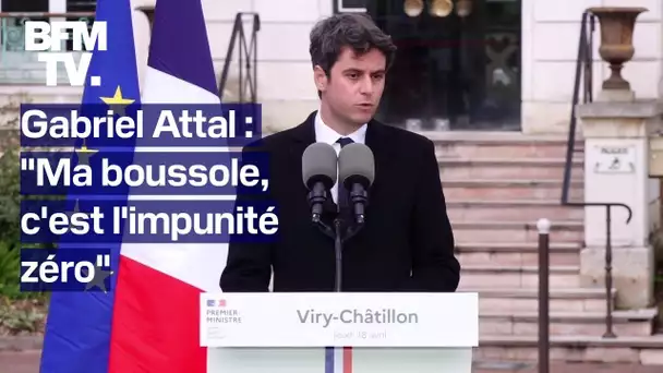 "Ma boussole, c'est l'impunité zéro": le discours de Gabriel Attal contre les violences des mineures