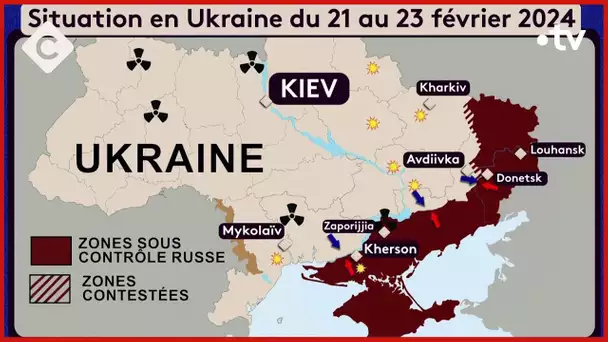 César 2024,  deux ans de guerre en Ukraine,...   - Le 5/5 - C à Vous - 23/02/2024