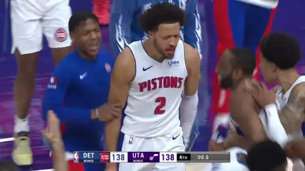 WILD End Of Regulation Sequence In Pistons vs Jazz! 🔥| January 3, 2024