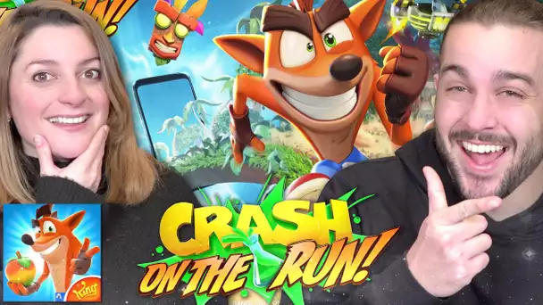 ON JOUE AU NOUVEAU JEU GRATUIT CRASH BANDICOOT  ! CRASH ON THE RUN !