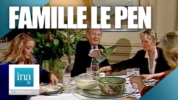 1986 : Jean-Marie Le Pen et ses filles | Archive INA