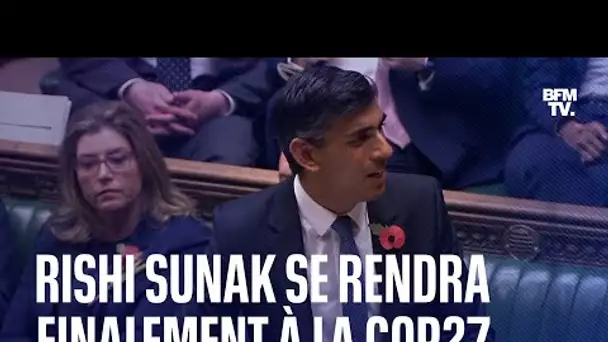 Le Premier ministre britannique Rishi Sunak se rendra finalement à la COP27