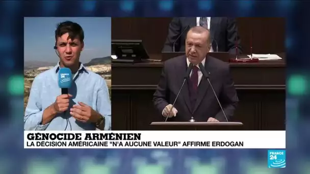 Génocide arménien : la reconnaissance américaine n'a "aucune valeur", selon Erdogan