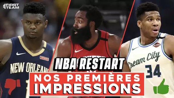 NBA RESTART : NOS PREMIÈRES IMPRESSIONS [Zion, Sixers, Bucks, Rockets]