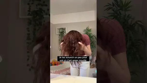 ROUTINE CHEVEUX BOUCLÉS DE LA FLEMME 😆