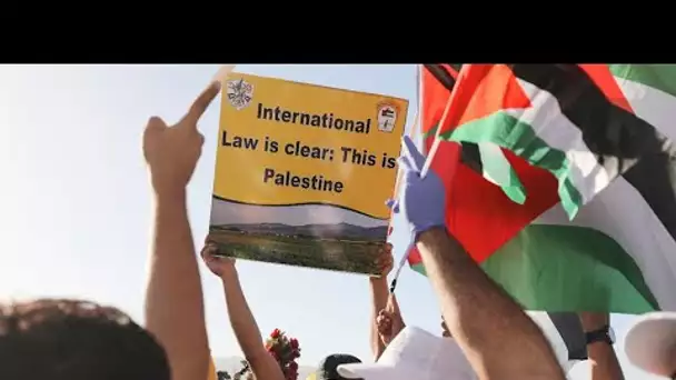 Des milliers de Palestiniens rassemblés contre l'annexion des colonies et de la vallée du Jourdain