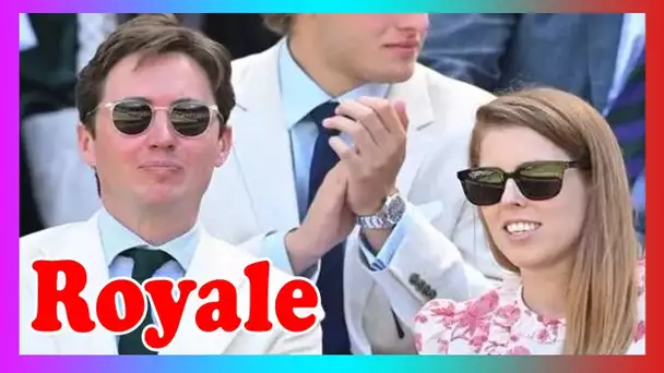 Princesse Beatrice et son mari Edo ont l'air aimés alors que le couple pr0fite de Wimbledon