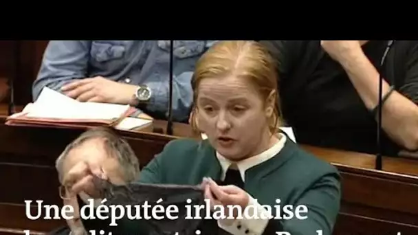 Une députée brandit un string au Parlement irlandais