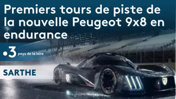 Les premiers tours de piste de la nouvelle Peugeot 9x8 en endurance