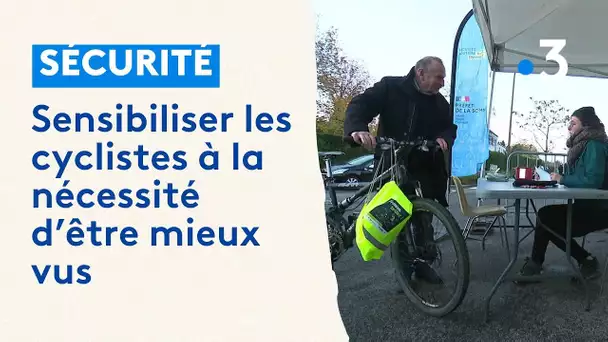 "Cyclistes brillez", une opération pour sensibiliser à la visibilité à vélo