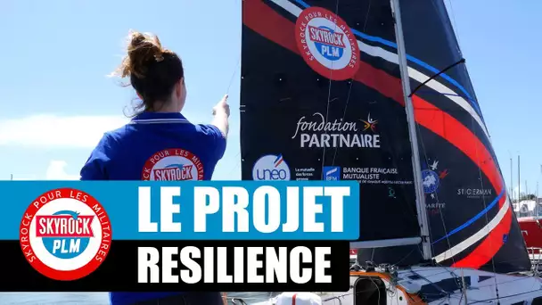 "Mise à l’eau du voilier Résilience avec #SkyrockPLM à Lorient"