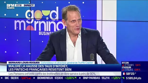 Bernard Louis-Roques (Truffle Capital): Les fintechs françaises malgré la hausse des taux d'intérêt