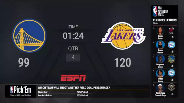 Knicks @ Heat Game 6 Live Scoreboard | #NBAPlayoffs Presented by Google Pixel