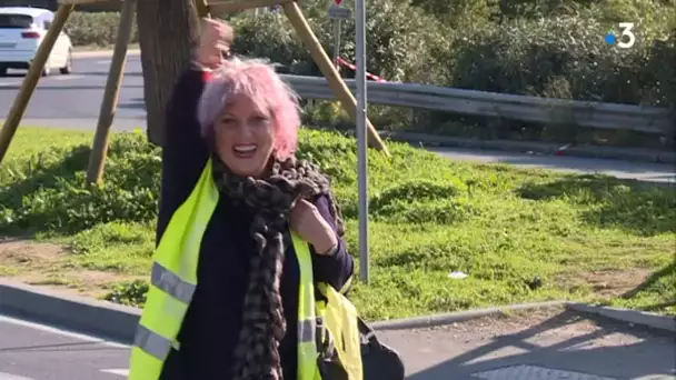 Montpellier : les gilets jaunes retournent sur les ronds-points