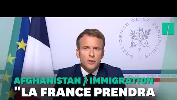 Afghanistan: Macron annonce une "initiative contre des flux migratoires irréguliers"