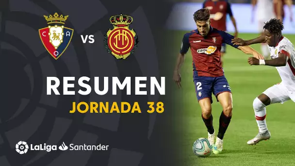Resumen de CA Osasuna vs RCD Mallorca (2-2)
