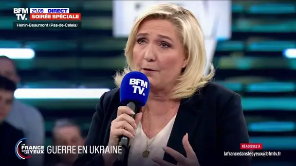 Le Pen sur l'Ukraine: "Le jour où Poutine a lancé son armée, j'ai immédiatement condamné cela"