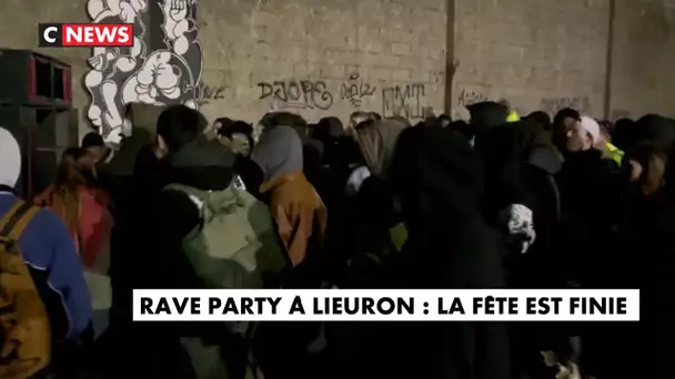 Fin de la Rave Party de Lieuron