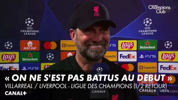 La réaction de Jürgen Klopp - Villarreal / Liverpool - Ligue des Champions