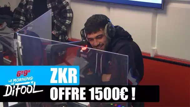 Zkr offre 1500€ à un auditeur ! #MorningDeDifool